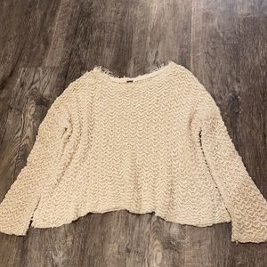 Free People cream sweater